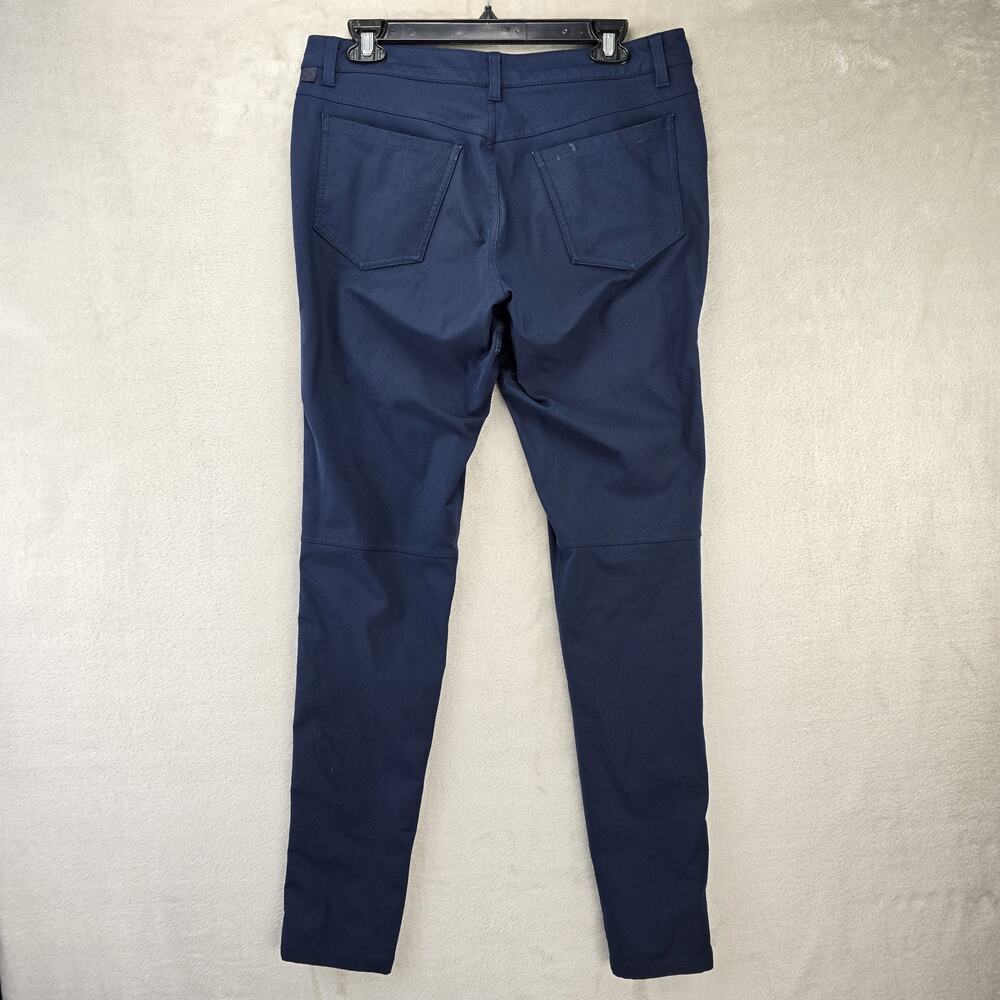 Lululemon Mens ABC Slim Fit Pants 31 (Fits 32x32) Blue Warpstreme LM5593S FLAWS - Picture 8 of 15